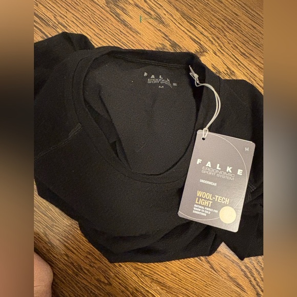 FALKE Men's Wool Tech. Light Base Layer Top NWT Medium M - Picture 13 of 14